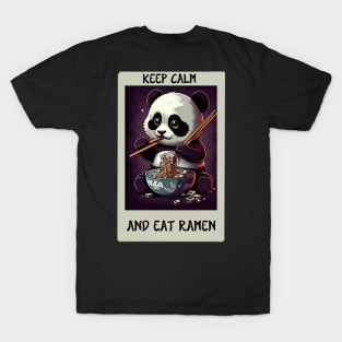 Panda Sweet Ramen Eat Cute T-Shirt